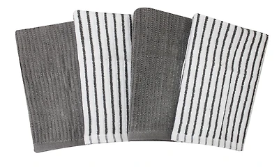 Hometrends Liinges de cusine 4 paquet de 4/16x18" Linges de cuisine