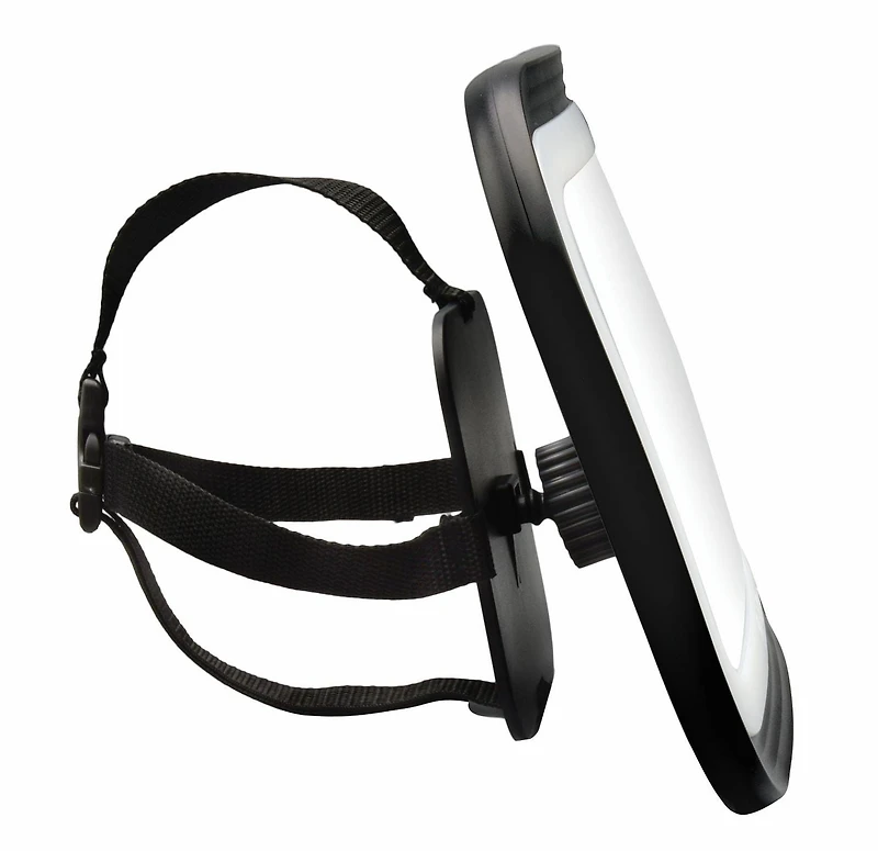 GoldBug Glow Rear-Facing Baby Car Seat Mirror, Adjustable LEDs & Remote Control, Black, Goldbug Glow Mirror