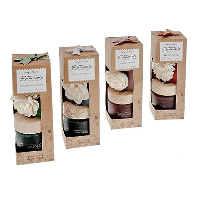 Arôme Botanique 4,06 Oz Diffuseur De Pot Sola Fleur - Ensemble De 4