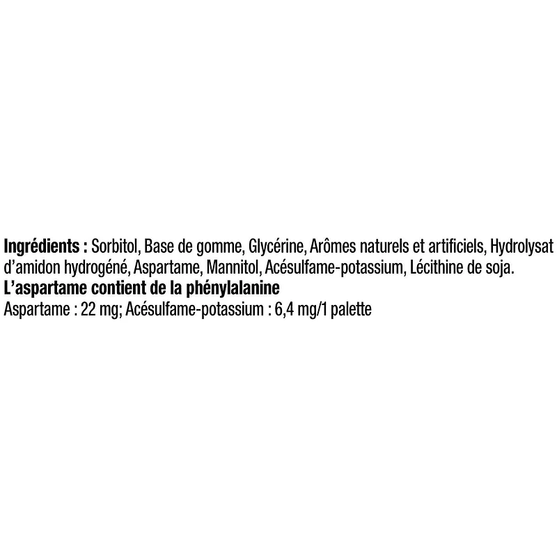 Gomme à mâcher 5 Ascent, menthe glacée, sans sucre, 15 palettes, emballage de 3 3 emballages, 15 palettes