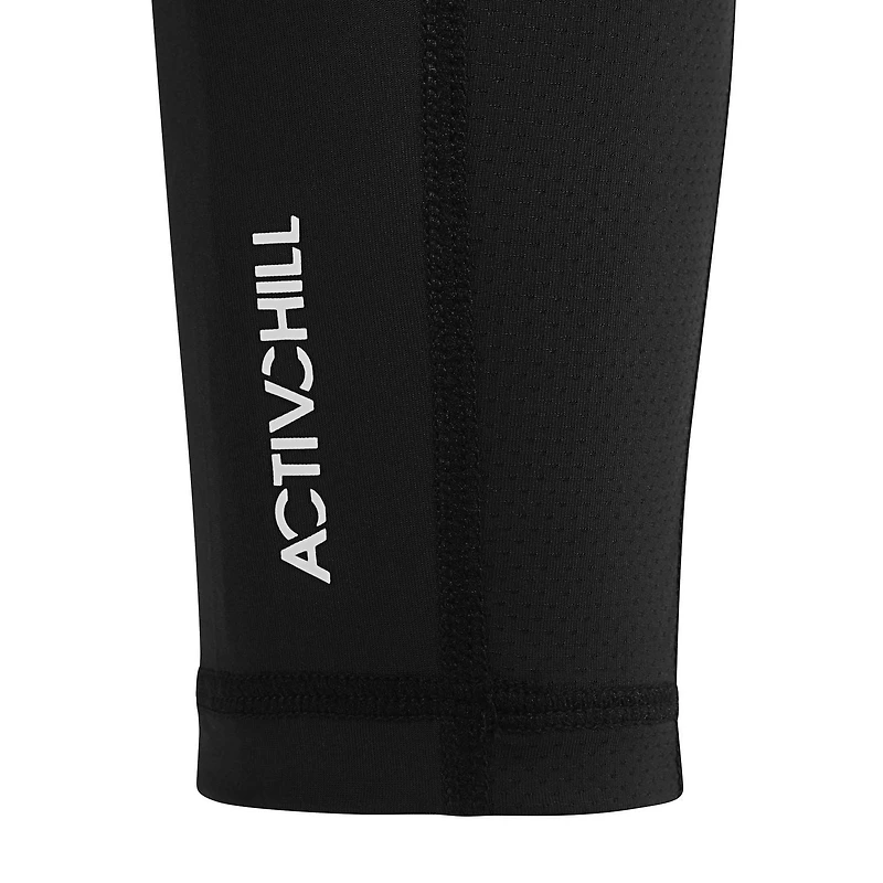 Reebok Delta ACTIVCHILL Compression Leg Sleeves, Black, Set of 2, ACTIVCHILL Tech keeps you cool and dry