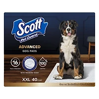 Scott Pet Guard Advanced Dog Pads - Dog Training Pee Pads for Large & Extra Large Dogs - Up to 16 Hour Absorbency with odour Control - Softest Quilted Dog Pee Pads - XXL - 36" x 36" - 40 Pack