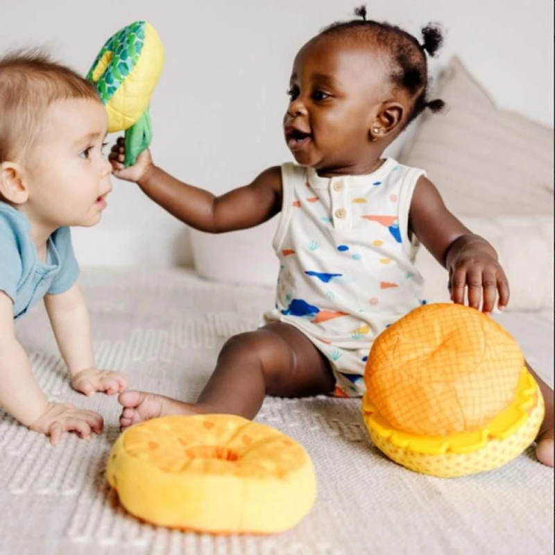 Melissa & Doug Multi-Sensory Pineapple Soft Stacker Infant Toy