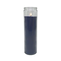 Bougie en pot non parfumée, bleu