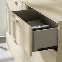 Commode 6 tiroirs pour Enfants, fini Chêne blanchi, collection Noah de Meubles South Shore