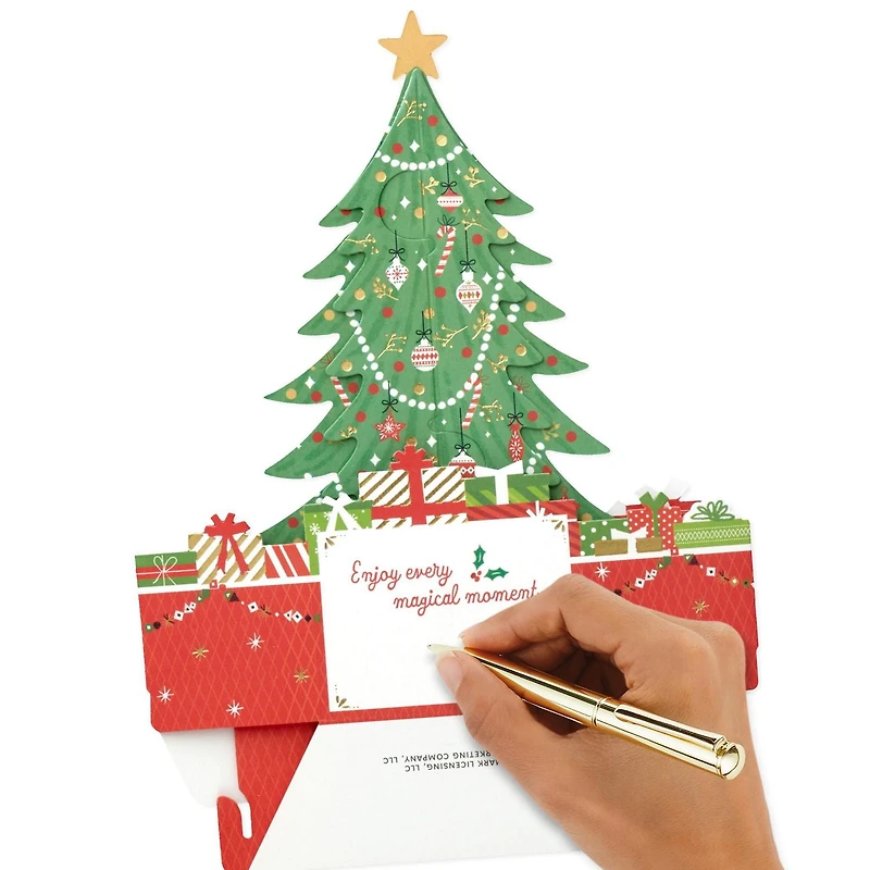 Carte de Noël en 3 dimensions, Paper Wonder de Hallmark (Sapin de Noël)
