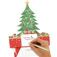 Carte de Noël en 3 dimensions, Paper Wonder de Hallmark (Sapin de Noël)