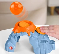 Fisher-Price Little People Spin & Play Dinosaur Playground Toddler Playset, 6 Pieces - Walmart Exclusive, Little People toddler playset with a boulder launcher, merry-go-round, seesaw & 2 dinosaur figures for pretend play