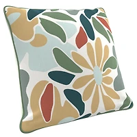 HOMETRENDS 16" x 16" Botanical Outdoor Toss Cushion, Fade Resistant