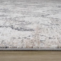 Rug Branch Atlas Fractal Indoor Area Rug, Beige Grey, Modern - Living Room, Bedroom, Dining Room, and Kitchen