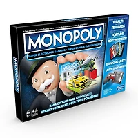 Monopoly Super banque électronique, unité bancaire électronique, jeu sans billets de banque, avec récompenses, technologie sans contact, dès 8 ans À partir de 8 ans
