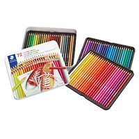 Staedtler Crayons de couleur Boîte en métal de 72 couleurs