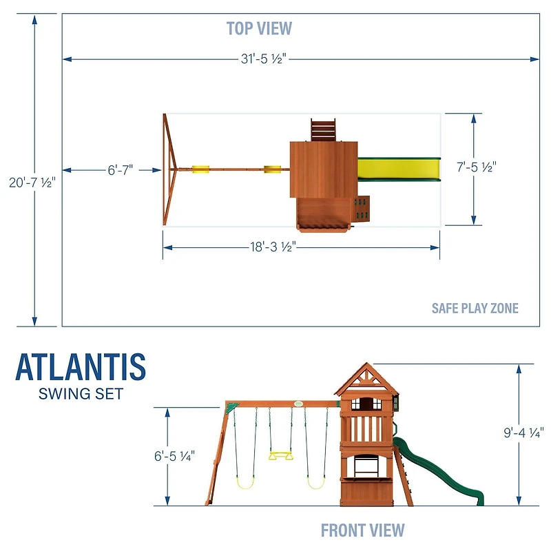 Backyard Discovery Atlantis Swing Set<br>