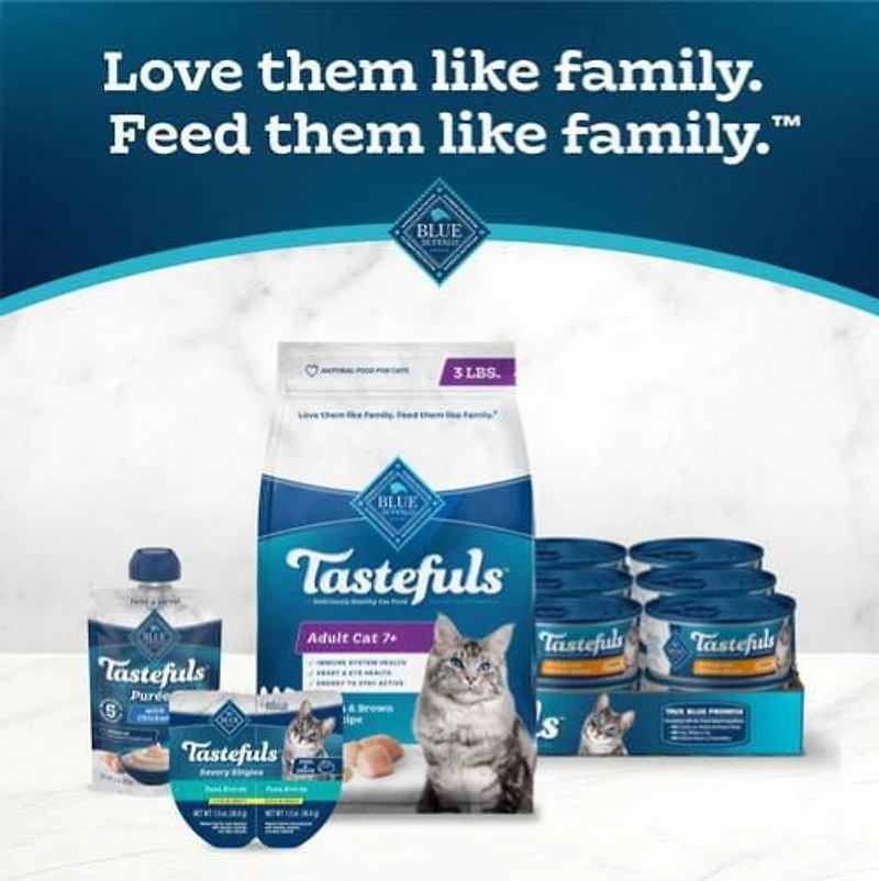 Tastefuls Mature Chicken & Brown Rice Natural Dry Cat Food, 0.9kg
