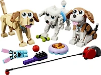 LEGO Creator 3-in-1 Adorable Dogs Building Toy Set 31137, Great Gift for Dog Lovers and Kids Ages 7 and Up, Featuring Canine Companions: Dachshund, Beagle, Pug, Poodle, Husky, and Labrador, Includes 475 Pieces, Ages 7+