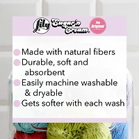 Lily Sugar N Cream® Snc Sb™ #4 Worsted (Medium) Cotton Yarn, Ecru 2.5oz/70.9g 120 Yards