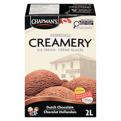 Chapman's Markdale Creamery Dutch Chocolate Ice Cream in a Carton 2L