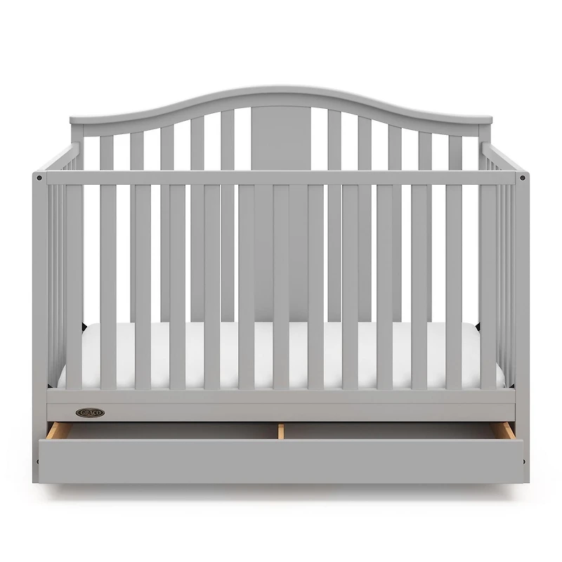 Graco Solano 4-in-1 Convertible Crib with Drawer, Converts to a full-size bed