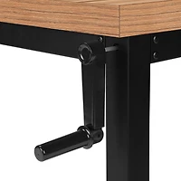 Monarch Specialties Computer Desk, Home Office, Standing, Adjustable, 48"l, Work, Laptop, Metal, Laminate, Brown, Black, Contemporary, Modern