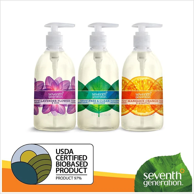 Savon à mains Seventh Generation Fleur de lavande et menthe