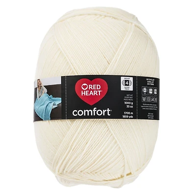 Red Heart® Comfort® Yarn, Acrylic #4 Medium, 35oz/1000g, 1859 Yards