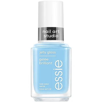 essie nail art studio jelly nail polish, sheer jelly finish, artic jelly, white, 13.5 ml, -