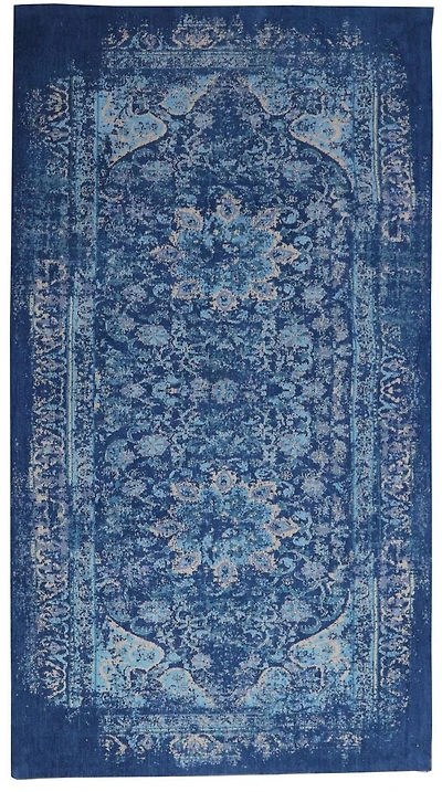 Home Decor Inc Stylish Blue Accent Area Rug – 36" x 67", Perfect for Living Rooms, Bedrooms, or Entryways