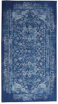 Home Decor Inc Stylish Blue Accent Area Rug – 36" x 67", Perfect for Living Rooms, Bedrooms, or Entryways