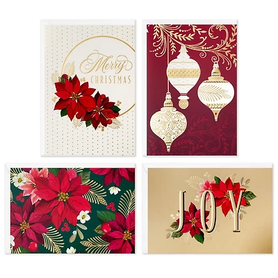 Boîte de cartes de Noël, Connections from Hallmark, assortiment de motifs traditionnels, paquet de 36 cartes
