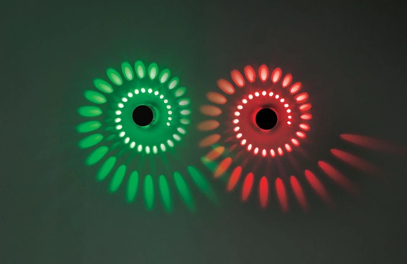 Merkury MultiGlo 360 LED Multicolore Mur ou Plafonnier Lumières d'ambiance Lumiéres pour mur ou plafond