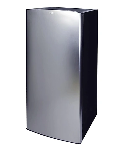 Koolatron 6.2 cu ft Stainless Steel Compact Fridge with Freezer, Mini Fridge with Large Capacity, Silver