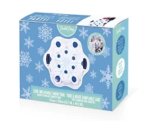 Packed Party tube gonflable flocon de neige avec confettis holographiques, 39 po
