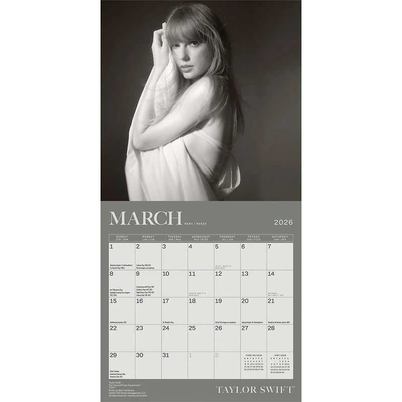 Taylor Swift 2026 Mini 7x7