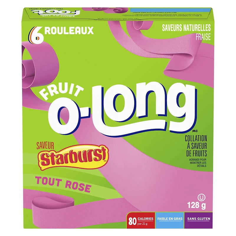 Fruit By The Foot by Betty Crocker Gluten Free Starburst Flavoured, 6 rolls, 128 g