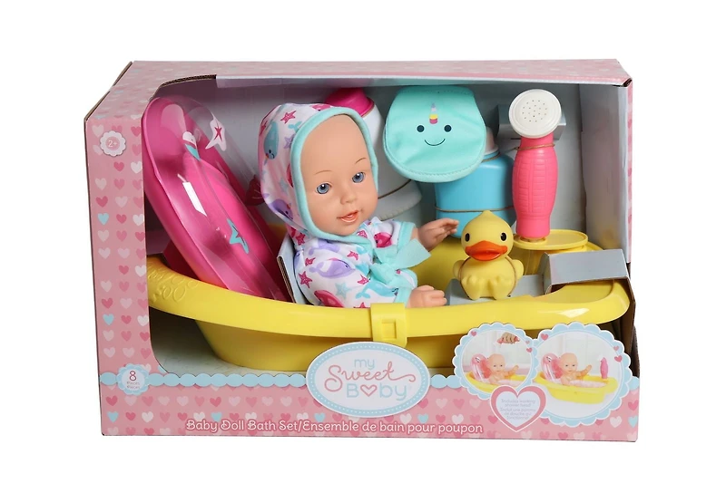 MSB Baby Doll with Bath Set