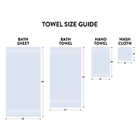 Drap de bain uni Mainstays Basics 100% coton 30x60