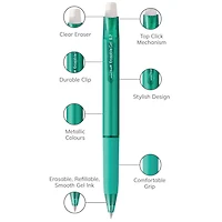 uniball™ Erasable Gel Retractable Pens, Medium Point (0.7mm), Business Colours, 4 Pack, Erasable Gel Pens