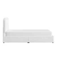 Better Homes & Gardens Juliet King Boucle Platform Bed, Ivory