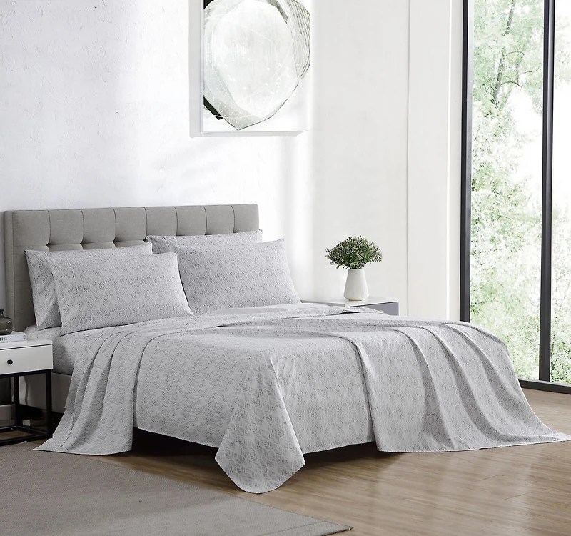 Ensemble de draps SOCIAL STANDARD by sanctuary, Microfibre Recyclé, Infroissable, Respectueux de la Nature et Entretien Facile Tailles: 2P