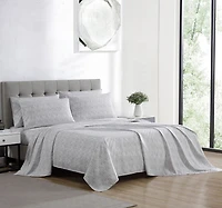 Ensemble de draps SOCIAL STANDARD by sanctuary, Microfibre Recyclé, Infroissable, Respectueux de la Nature et Entretien Facile Tailles: 2P