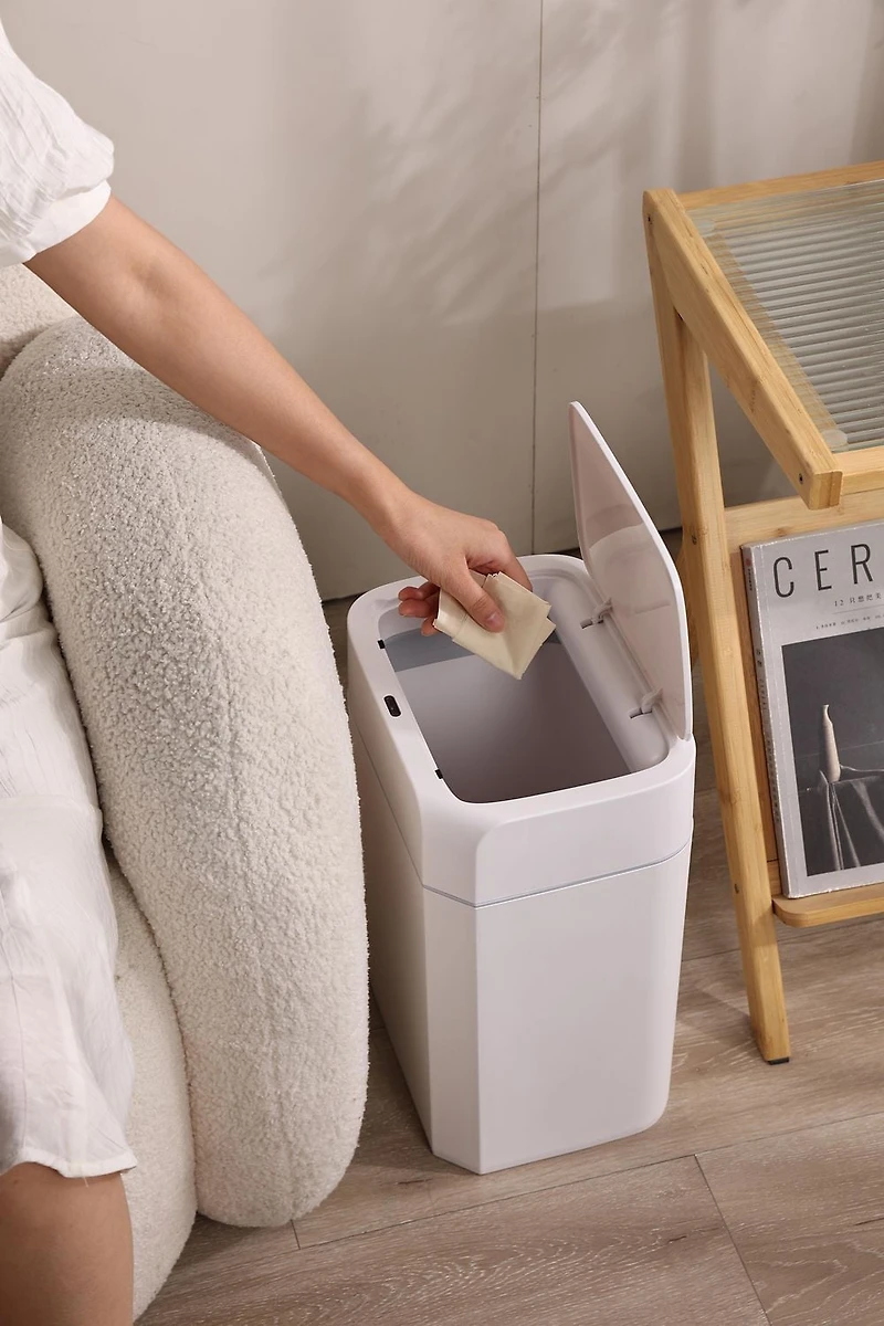 2 Pack, Step N' Sort Motion Sensor Touchless Trash Can, 16L and 11L
