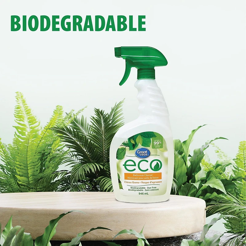 Great Value ECO Citrus Grove Bathroom Cleaner, 946 mL