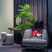 IH Casa Decor Polyester Digital Print Cushion Fresh Pommes 18 X 18 - Ensemble De 2