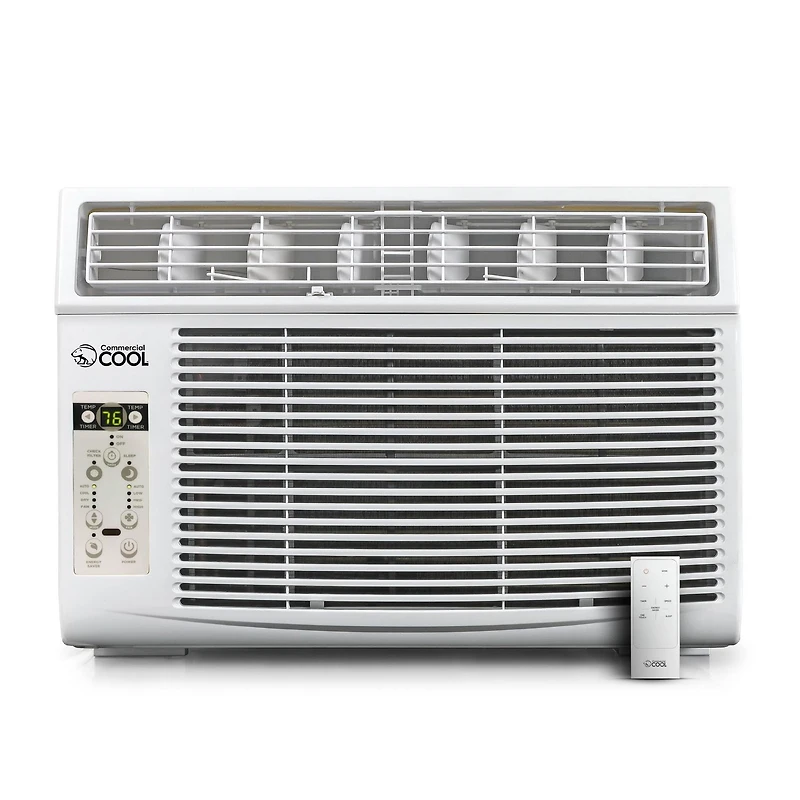 Commercial Cool Air Conditioner 10,000 BTU with Remote Control and Adjustable Thermostat, Air Conditioner Window Unit up to 450 Sq. Ft. with Electronic Controls & Digital Display
