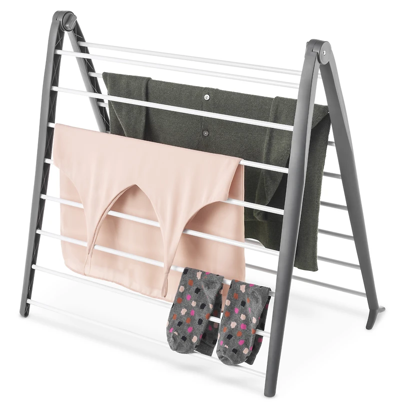 Whitmor Metal Foldable A-Frame Laundry Clothes Drying Rack - Space Saving