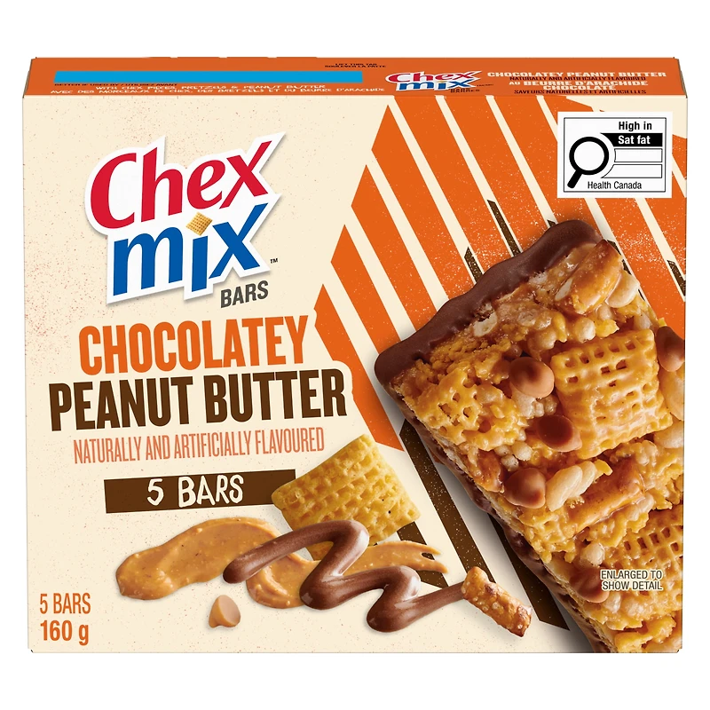 Chex Mix Chocolatey Peanut Butter Bars, 5 CT