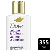 Dove Volume And Fullness Conditioner for Flat Hair, with Liquid Bio-Protein Care 355mL, 355 ML