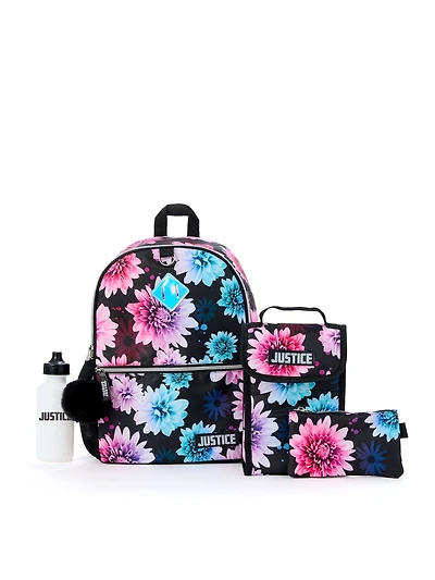 Justice Bloom Burst Backpack Set