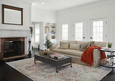 ECARPET Camellia Tapis pour Salon, Chambre, Salle A Manger, Entrée, Couloir et Plus Encore.