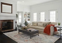 ECARPET Camellia Tapis pour Salon, Chambre, Salle A Manger, Entrée, Couloir et Plus Encore.